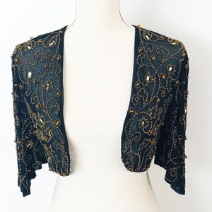 Marciano Beaded Sequin Bolero Sz XS/S